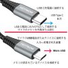 2 x USB C to Micro USB OTG Cable 30CM, 0.3M Braided USB-C Micro USB Charging Cable Support Charging & Data Transmission