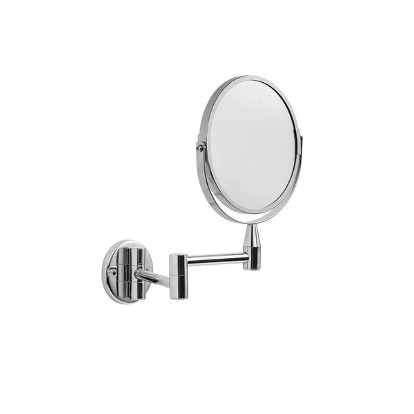 Croydex Magnifying Mirror, Metal, Silver, 15cm