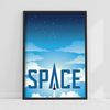 Space Wall Print - Space Poster Wall Art (42cm x 59.4cm - A2)