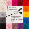 Swafing Heike Bündchenstoff Schlauchware, 95% Baumwolle, 5% Elastan, dunkelanthrazit, 0,5m, 27 Farben