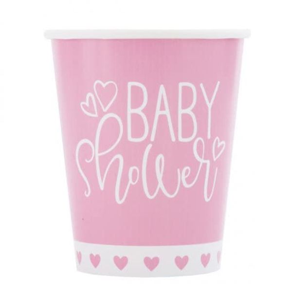Baby Shower Disposable Tableware (Pink Cup, 24)