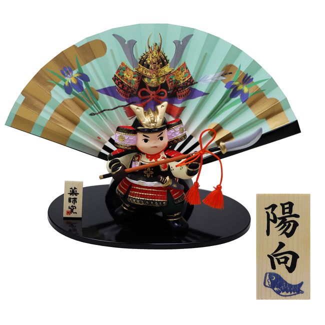 Osaka Choseido Naginata, Compact, Mini Pottery, Personalized Name, Wooden Card Bonus Item Included, Helmet Decoration, Young Samurai Fan Decoration