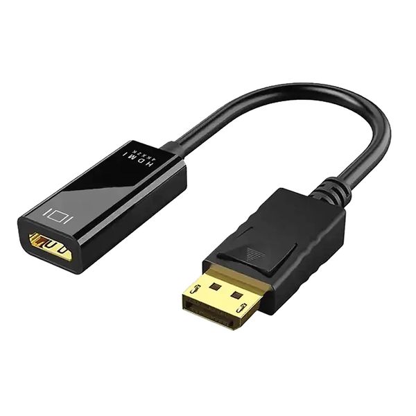 Pipestation Display Port to HDMI Port - DisplayPort to HDMI Adapter - High-Performance 4K 1080p Displayport to HDMI - Gold Plated Display Port to HDMI Converter - Universal DP to HDMI Adaptor Cable