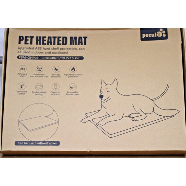 Pet Heating Pad 40x50cm Constant Heat Mat Water Fire Proof Soft Cosy arthritis