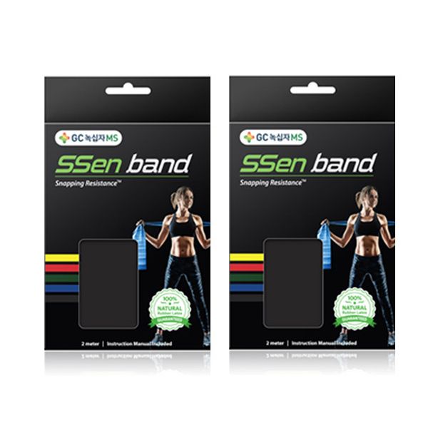 GC Green Cross MS Ssen Sports Yoga Band 5 Step 2p, Power Black