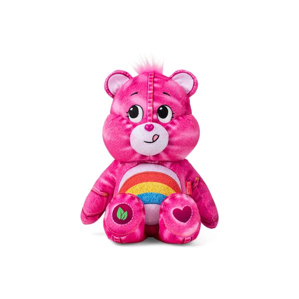 Care Bears 14" Medium Plush - Cheer Bear - New Denim Design - Soft Huggable Eco-Friendly Material!