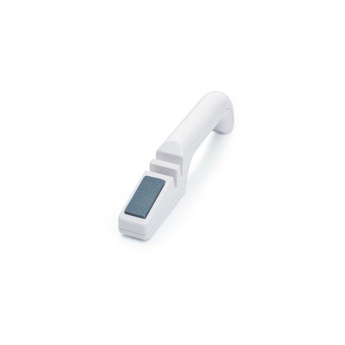 KitchenCraft KCSHARPENER Kitchen Knife Sharpener with Scissor Sharpening Tool, Easy to Use 3 in 1 Design, 22 x 3 x 4.5 cm, White