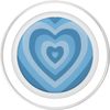 Aesthetic Light Blue Hearts PopSockets PopGrip for MagSafe