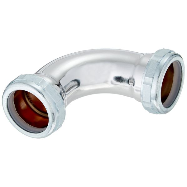 Keeney 673K 90-Degree Coupling Elbow, Polished Chrome