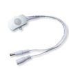 DC 6V 12V-24V 5A PIR Motion Activated Body Sensor Switch with DC Cable for LED Strip Light Camera (Rectangle(Without Light Sensor), White)