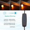 PATIKIL 4.92ft LED Strip Dimmer Switch, 2set DC 5V Button USB Inline Switch Pigtail Cable Brightness Adjustable Controller with Tape for LED Rope Light, Black