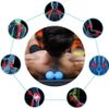 Lightweight Peanut Massage Ball - Deep Tissue Roller with Workout Guide - 12 oz