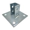 (8) 4 Hole Post Base, 6" Square for 1-5/8" Strut Channel, Side Orientation