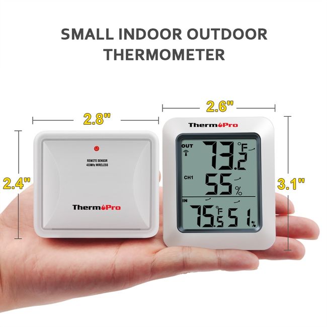 How to Set Up a ThermoPro Indoor/Outdoor Hygro-Thermometer, Meat  Thermometer, Hygrometer