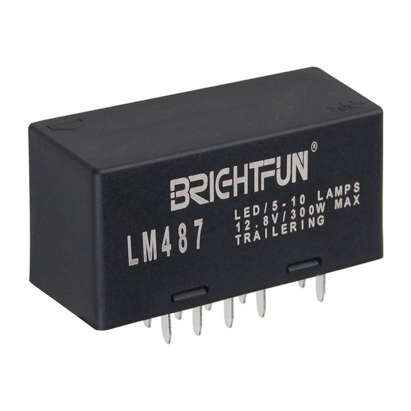 BrightFun Hazard Warning and Turn Signal LED Flasher Relay Module, Fix Hyper Flash Created by LED Bulb Replacement, Replace LM487 10383321 15231201