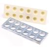 Norpro 3 Piece Ravioli Maker and Press Set with Rolling Pin, Large, White and silver