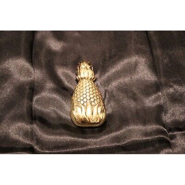 Michael Healy Gold Pineapple Doorbell Ringer Door Knocker Coastal Decor