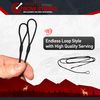 Replacement Archery Bowstring for Traditional Recurve Bows 62" - Made from Black Dacron B-55 Material