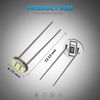 Partsam 20Pcs 4.7mm-12v Car White Mini Bulbs Lamps Indicator Cluster Speedometer Backlight Lighting