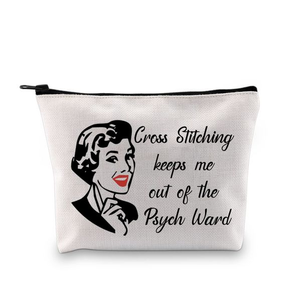 JTOUK Needleworker Gift Sewing Project Case for Cross Stitch Lovers (Crossing Stitching Bag EU)