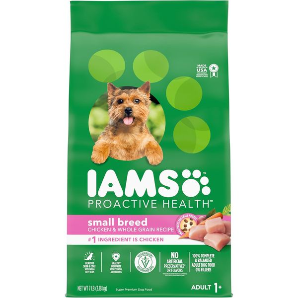 IAMS Proactive Health Small Breed Dog Food, Chicken, 7 lb. Bag