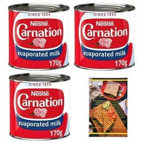 Carnation Evaporated Milk 170g x3 and Kitchenfella 'Cooking Tips'