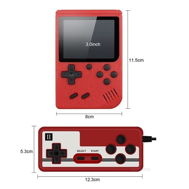 800 In 1 Games Handheld Portable Retro Video Console Game Players Boy 8 Bit  3.0 Inch Color Lcd Screen Gameboy 