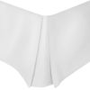 Superior 100% Brushed Microfiber Pleated Bed Skirt, King, White