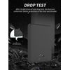 Silicone Protective Case for WD 2TB Elements portable hard drive - Dustproof, Shockproof, and Skin - friendly，Black