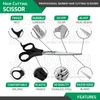 Hair Cutting Thinning Scissors & Barber Shears Set W/Plastic Handle German Grade