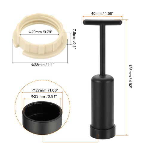 sourcing map G9 Light Socket Rings Lamp Shade Holder Adapter Ring Replacement with Removal Tool, 1 Set