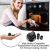 JISRKP 4 Pcs Cooker Knobs Replacement, Cooker Knobs, Gas Hob Knobs, 42mm Oven Knobs Replacement Accessories, Universal Cooker Knobs for Kitchen Cooktop, Various Ovens Precise Temperature Control
