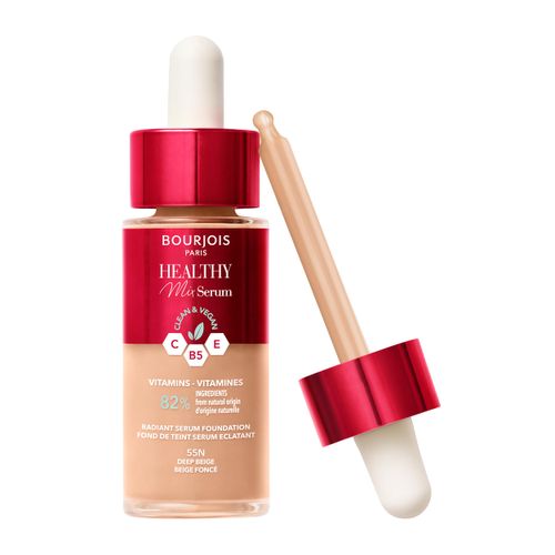Bourjois Healthy Mix Clean Foundation Serum - 55N - Dark Beige, 30ml
