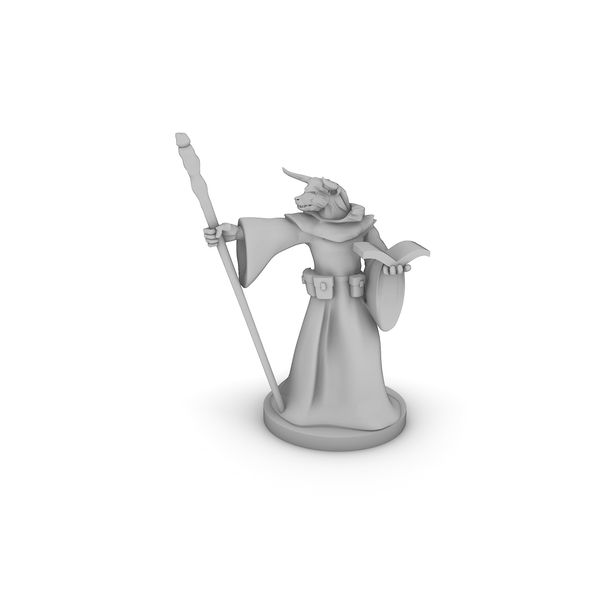 Minotaur Wizard Tabletop DND Gaming Miniature