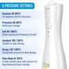 HealthSmart Compact Cordless Water Flosser, Rechargeable Type-C USB, Removes Food Particles, 4 Cleaning Nozzles, 6 Pulsating Modes, 250ml Water Tank, FSA & HSA Eligible, Promotes Healthy Gums