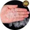 UPTATSUPPLY Tattoo Ink Cups 300Pcs Mixed Size Permanent Makeup Pigment Clear Holder Container Cap Tattoo Accessory