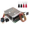 PWM DC Motor Speed Controller, DC 10-55V/60A, LED Display Stepless DC Motor Speed Controller with Adjustable Potentiometer and Forward-Brake-Reverse Switch