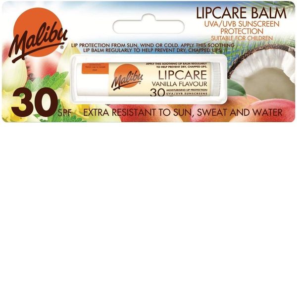 Malibu Lipbalm with SPF30, Vanilla 4 ml
