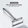 BAILI Double Edge Safety Razor Rust-Proof Reusable Manual Long Handle Wet Shaving Shaver for Men Women BD191C