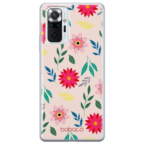 Babaco ERT GROUP mobile phone case for Xiaomi REDMI NOTE 10 PRO original and officially Licensed pattern Flowers 010 optimally adapted to the shape of the mobile phone, case made of TPU