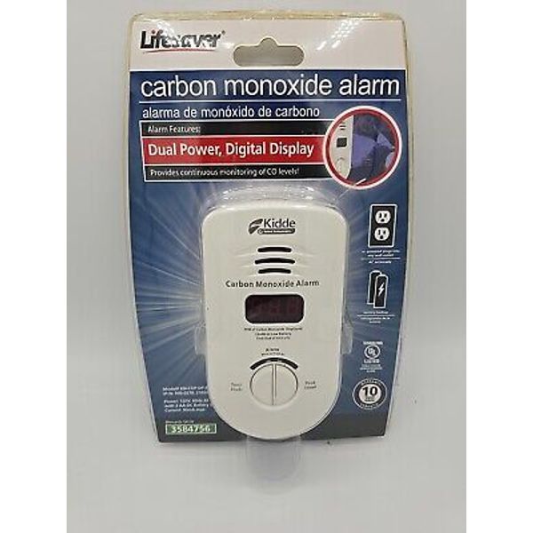 KIDDE Dual Power Digital Display Carbon Monoxide Alarm KN-COP-DP-B