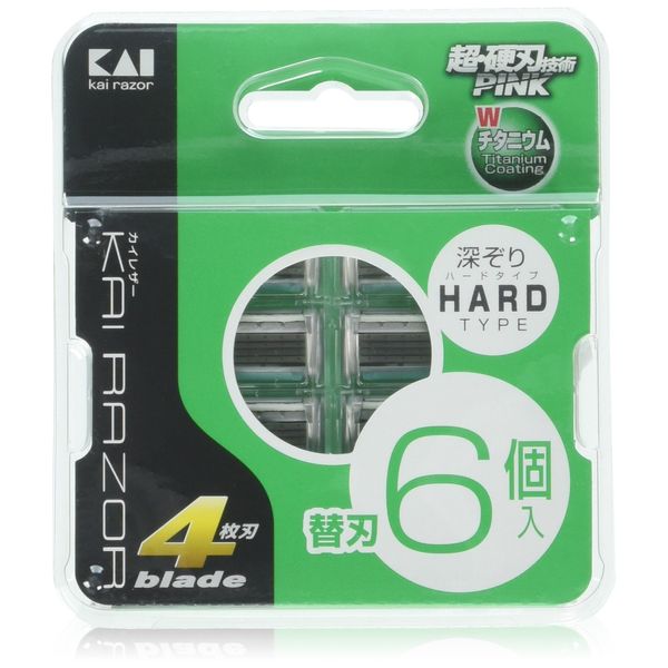貝印 カイレザー 4枚替刃 6P