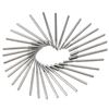 30Pcs Diamond Grinding Bits Set Stone Carving Tools 3/32" Shank for Nail Drill