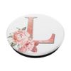 PopSockets Personalized Monogram Initial Letter L Floral Gift PopSockets PopGrip: Swappable Grip for Phones & Tablets