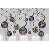 amscan Splatoon Hanging Swirl Decorations Value Pack- 12 pcs.