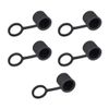 uxcell Dustproof Cap Port Cover Silicone Protector BNC Black 5pcs