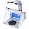Portable Hobby Airbrush Paint Spray Booth Kit Exhaust Filter LED Light Set Model