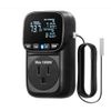 Digital Temperature Controller, 15A/1800W Outlet Plug, VA Display Heating Cooling Control Timer, -40℉~210℉, Cyclic Timing/Countdown Black