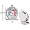 4*Refrigerator Freezer Thermometer Fridge DIAL Type Stainless Steel Hang Stand
