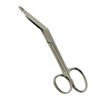 EMT Bandage Scissors with Single Large Finger Ring 7.25" Angled Blunt Tips - 1EA